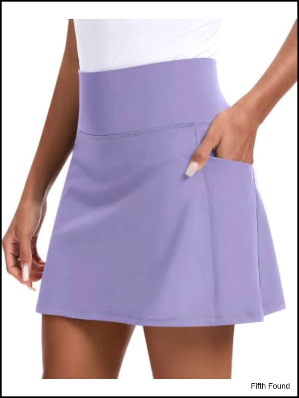 Women's Golf Skort 16" Tennis Skirt with Pockets Built-in Shorts